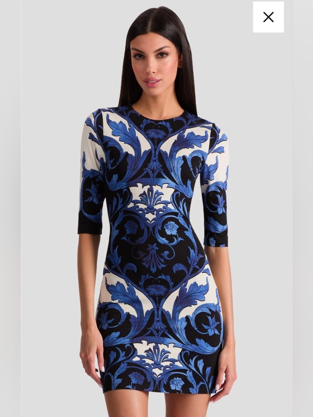ALICE + OLIVA Delora Tapestry Print Knit Minidress SIZE 6
